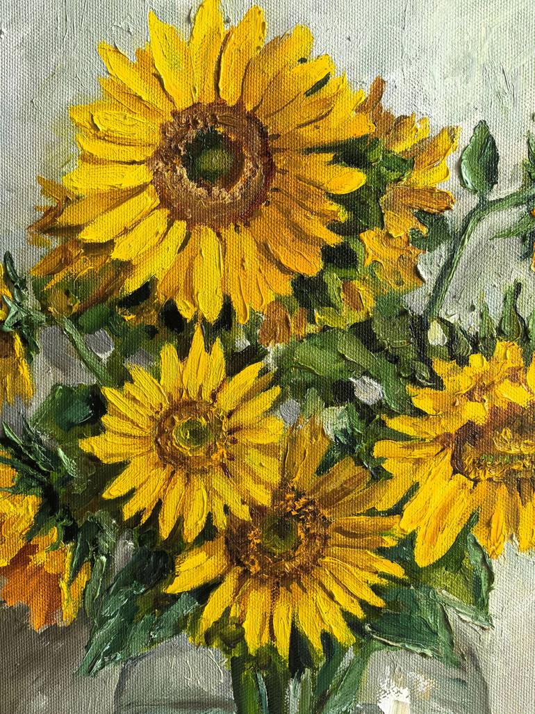 Original Impressionism Still Life Painting by Leyla Demir