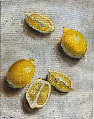 Original Minimalism Still Life Painting by Leyla Demir