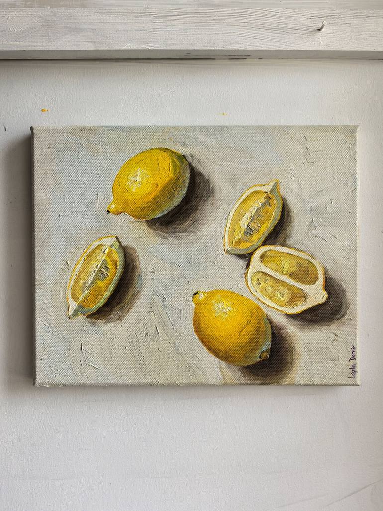 Original Minimalism Still Life Painting by Leyla Demir