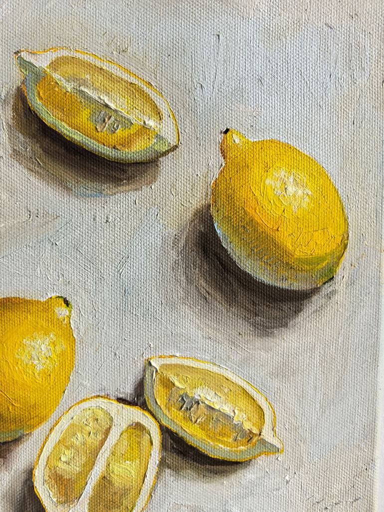 Original Minimalism Still Life Painting by Leyla Demir