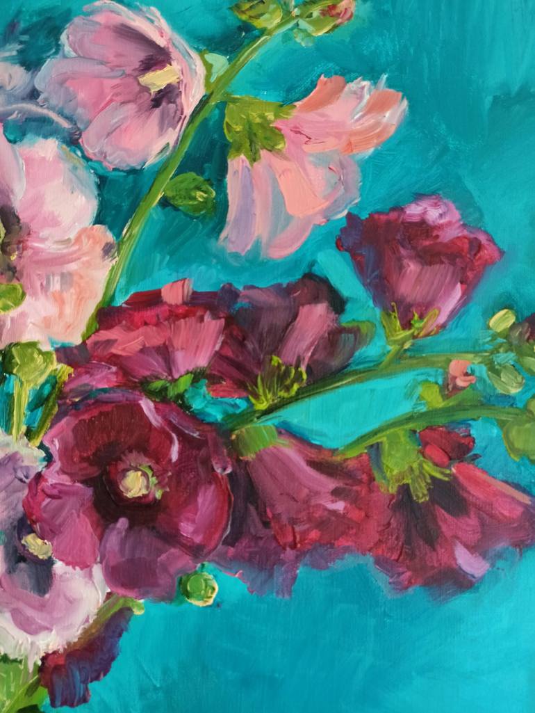 Original Impressionism Still Life Painting by Leyla Demir