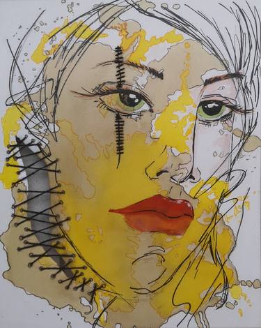 Print of Abstract Expressionism Portrait Paintings by Natalya Cernov