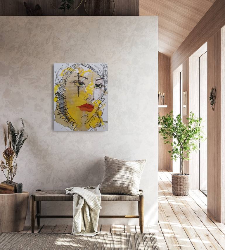 Original Abstract Expressionism People Painting by Natalya Cernov