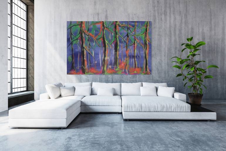 Original Abstract Expressionism Abstract Painting by Natalya Cernov