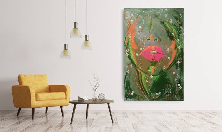 Original Abstract Expressionism Classical mythology Painting by Natalya Cernov