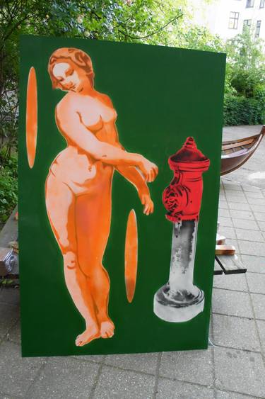 Print of Street Art Nude Paintings by Per Corell