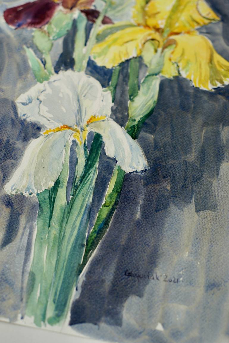 Original Impressionism Floral Painting by Olena Glogoviak