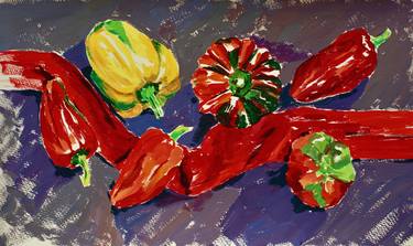 Bell peppers and red ribbon thumb