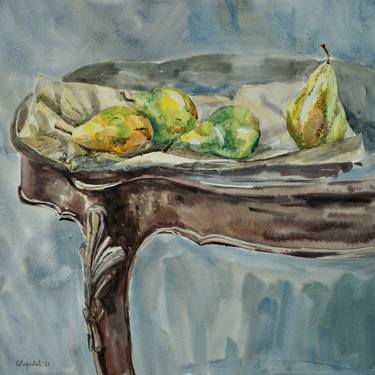 Pears on a table thumb