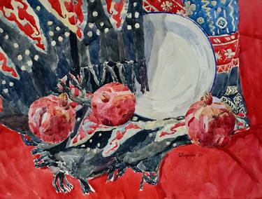 Original Impressionism Still Life Paintings by Olena Glogoviak