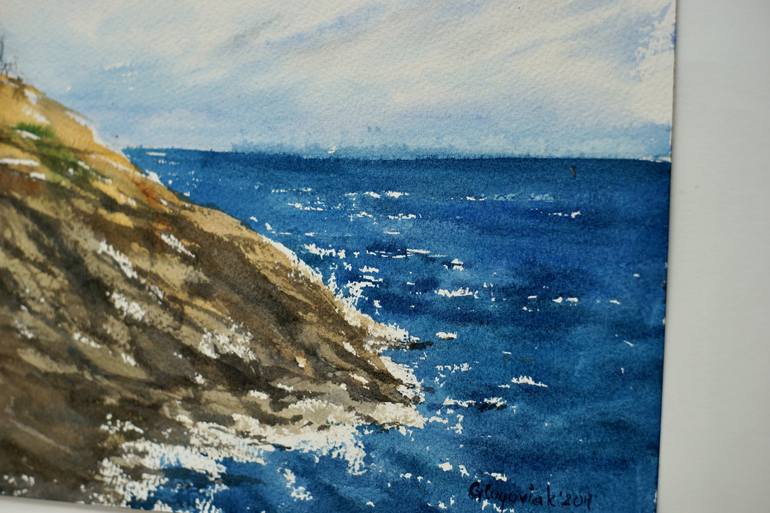 Original Seascape Painting by Olena Glogoviak