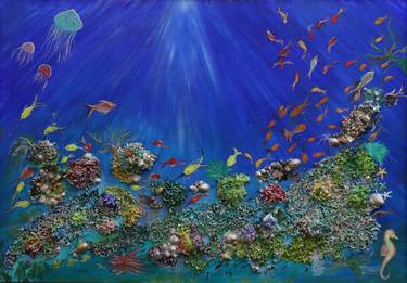 Print of Fish Paintings by Leo Chaher Rhomaei