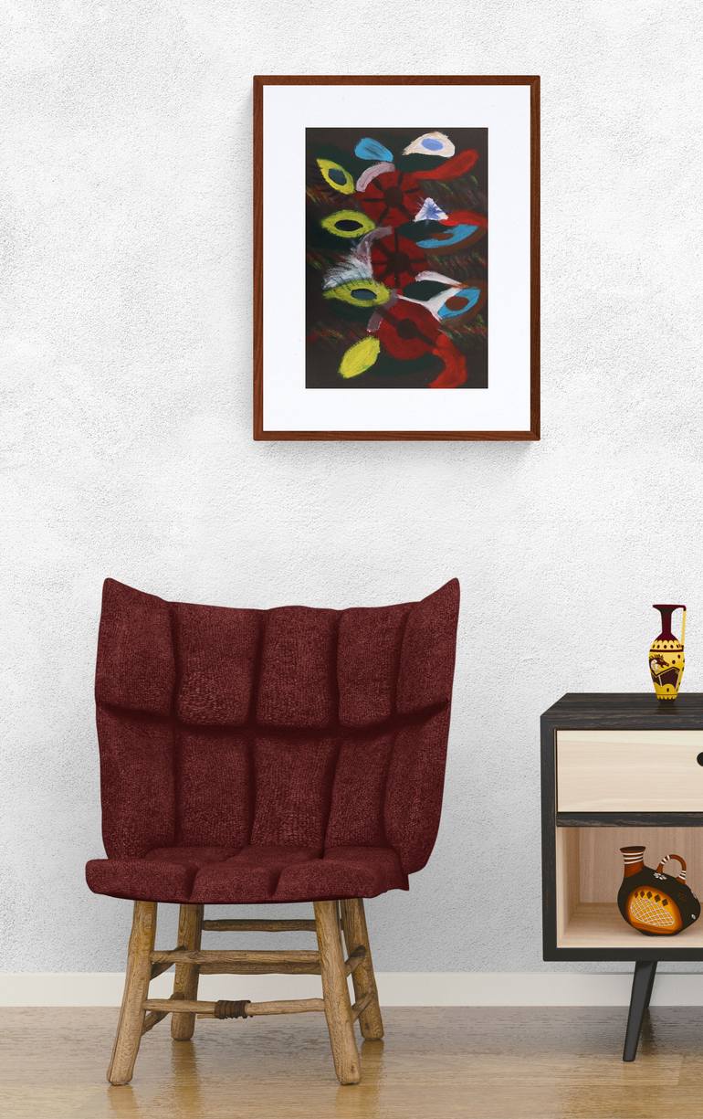 Original Abstract Painting by Leo Chaher Rhomaei