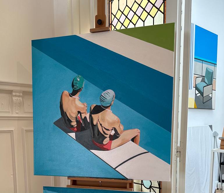 Original Figurative Men Painting by Al Freno