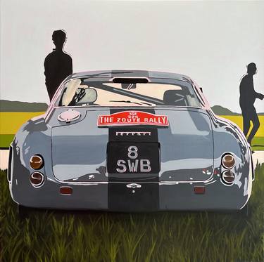 Original Figurative Automobile Paintings by AL FRENO