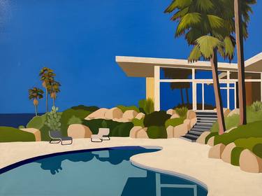 Original Architecture Painting by AL FRENO