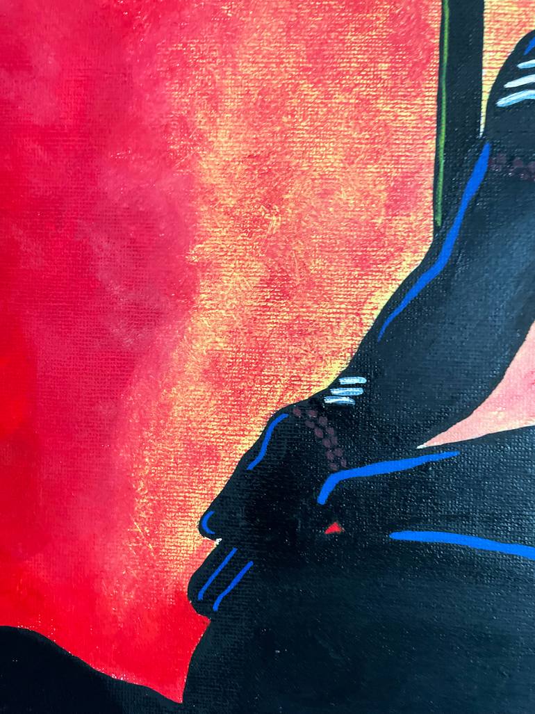 Original Abstract Expressionism Abstract Painting by Adarsh Padmanabhan