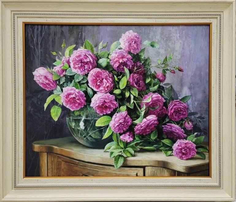 Original Realism Floral Painting by Larisa Radevich