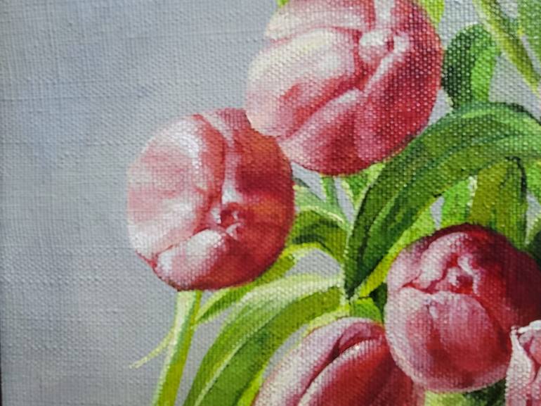 Original Realism Floral Painting by Larisa Radevich