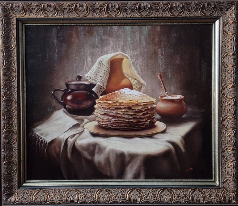 Original Realism Still Life Painting by Larisa Radevich