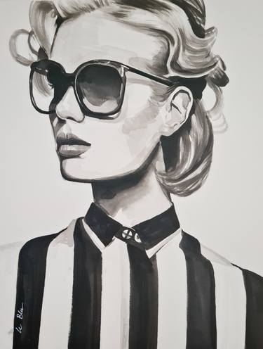 Original Fashion Paintings by Gilles LeBlu