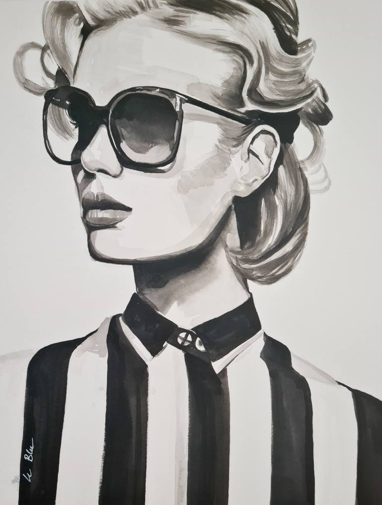 Print of Fine Art Fashion Paintings by Gilles Leblu