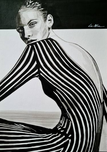 Print of Fashion Drawings by Gilles LeBlu