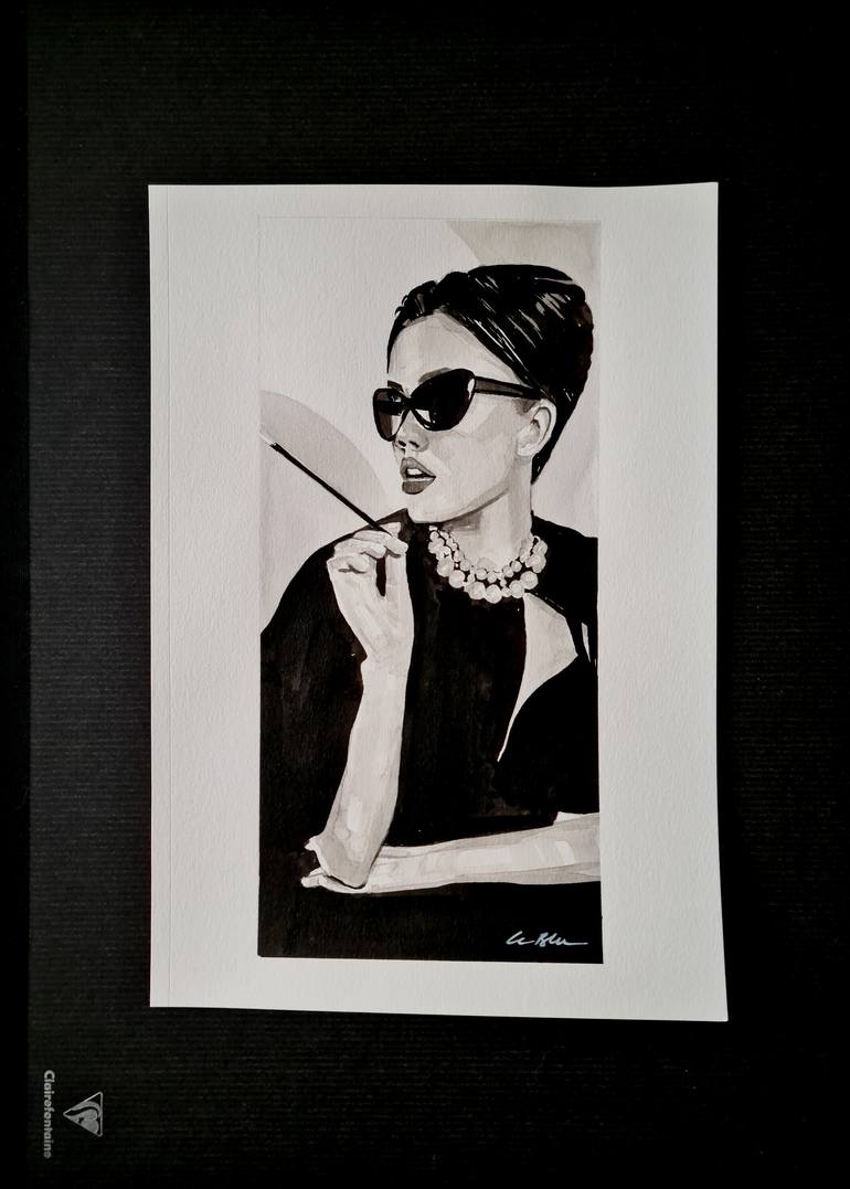 Original Fashion Drawing by Gilles LeBlu