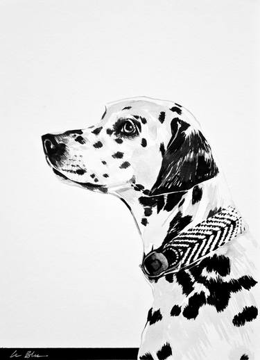 Original Dogs Drawings by Gilles LeBlu