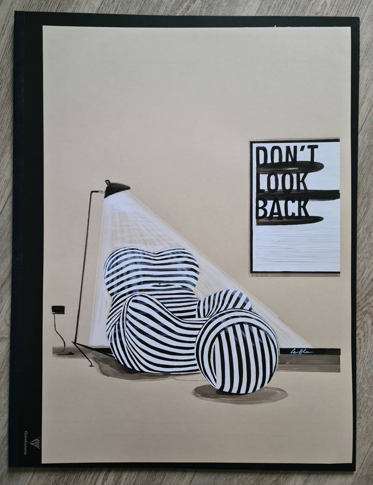 Original Illustration Home Drawing by Gilles Leblu