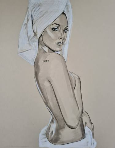 Print of Fine Art Health & Beauty Drawings by Gilles LeBlu