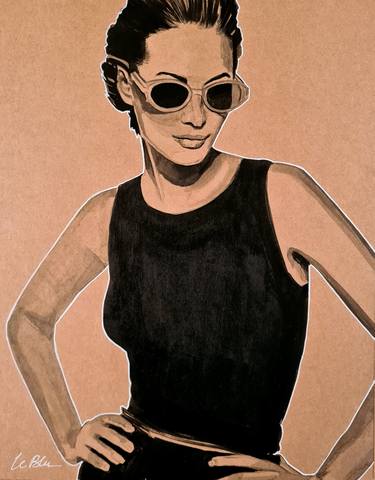 Original Fine Art Fashion Drawings by Gilles LeBlu