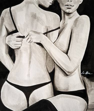 Original Nude Paintings by Gilles LeBlu