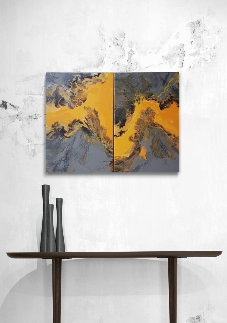 Original Abstract Painting by Irene Mitawski