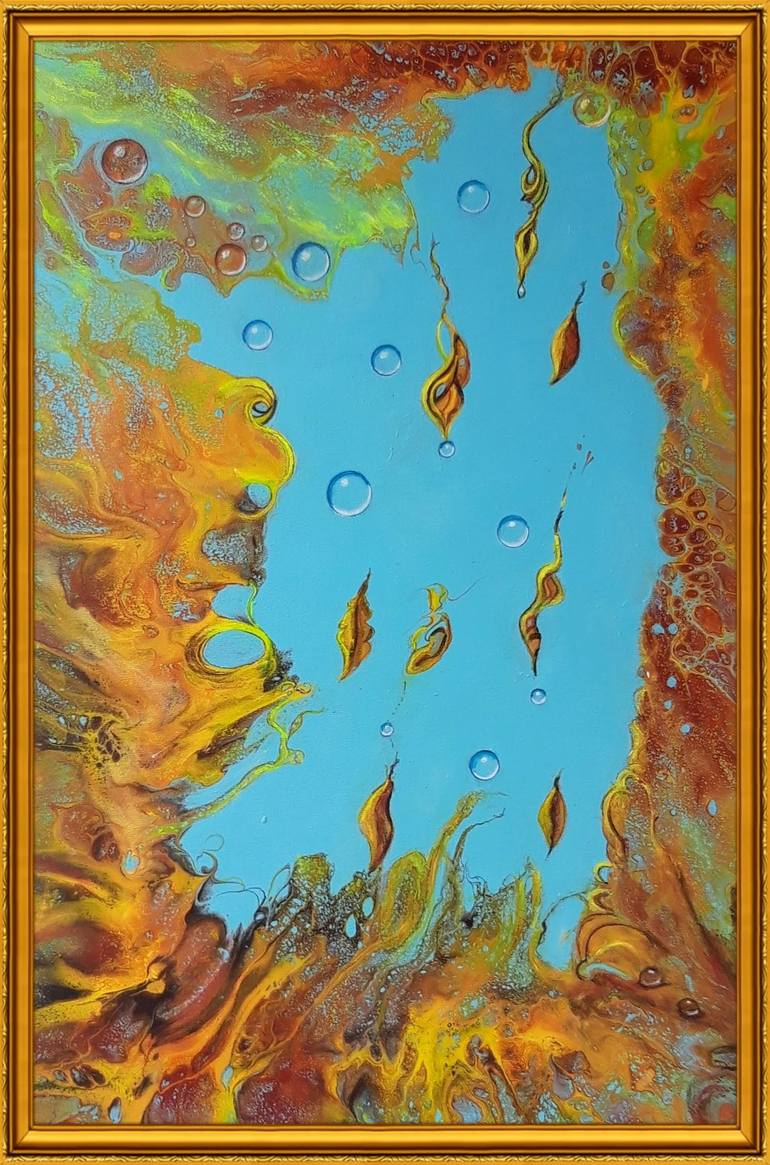 Original Abstract Painting by Irene Mitawski