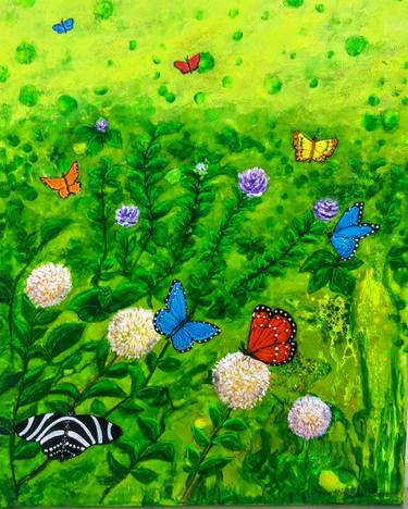 Original Impressionism Floral Paintings by Irene Mitawski