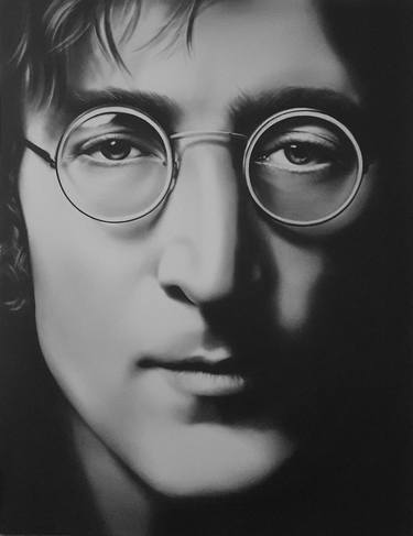 Portrait black & white - John Lennon thumb