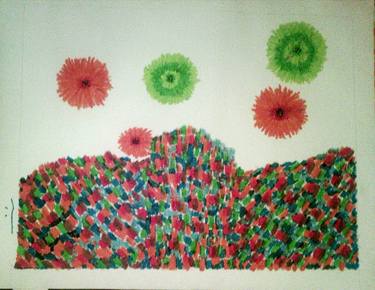 Print of Abstract Expressionism Floral Drawings by Reaz Mazumder