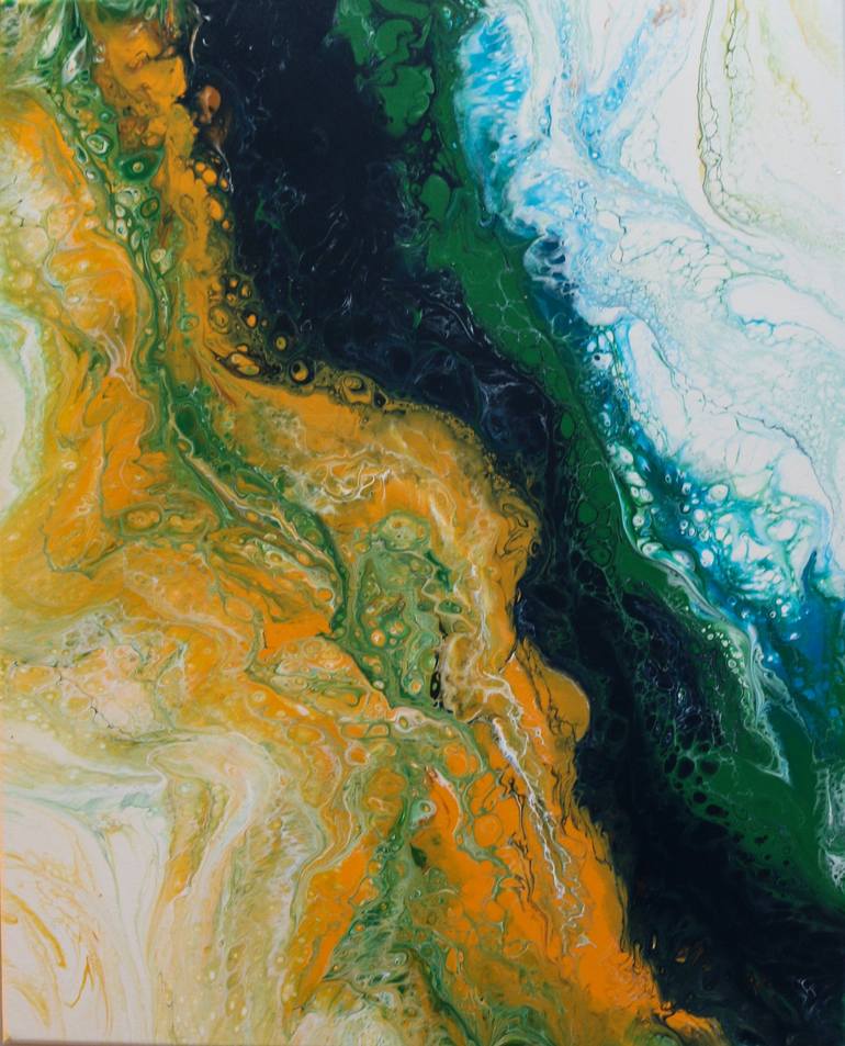 Oil Spill Painting by Ava Larsen | Saatchi Art