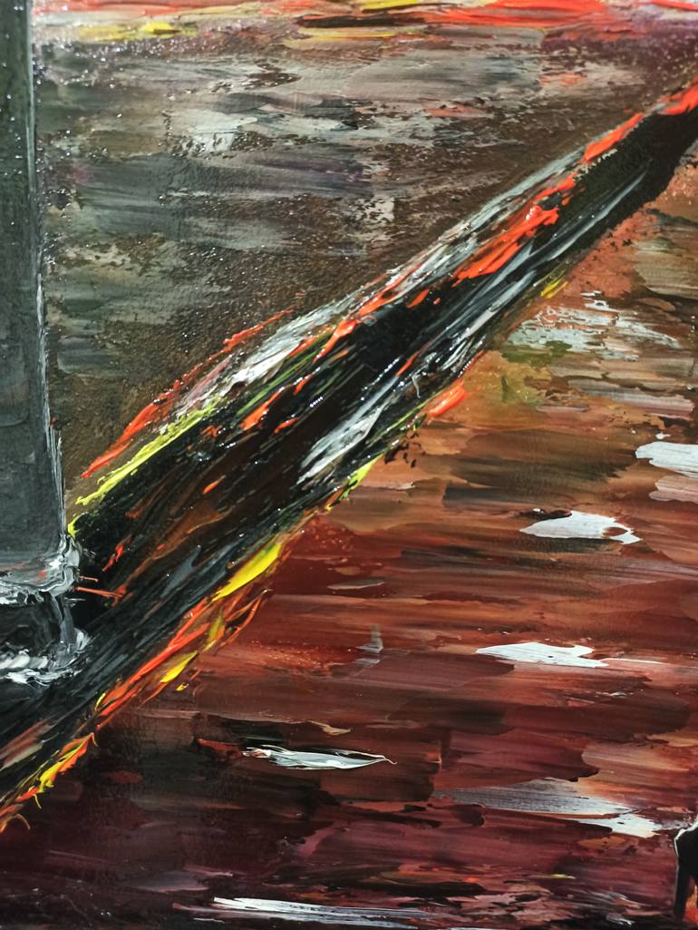 Original Expressionism People Painting by Olena Tretiak