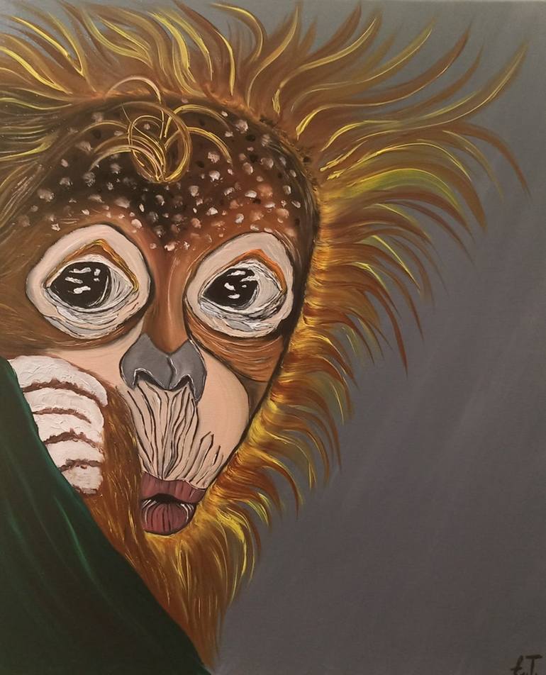 oil paintings of monkeys