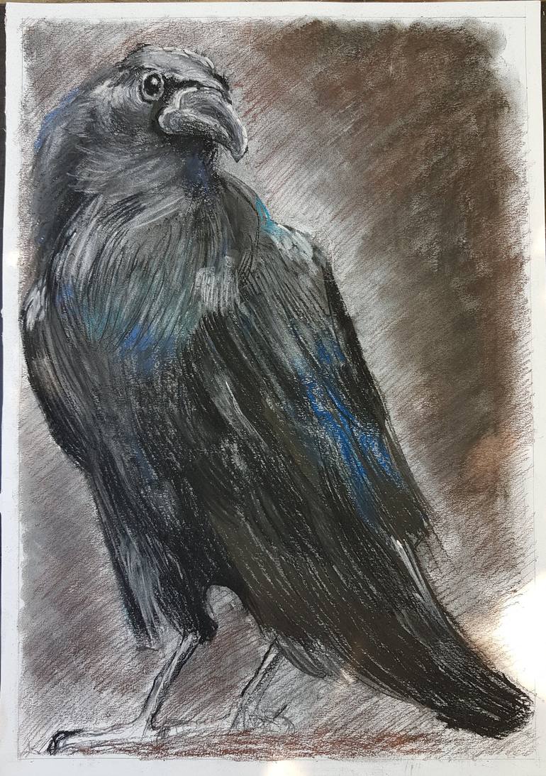 Charcoal Drawing Lesson – Raven