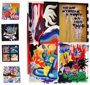 Original Pop Art Time Paintings by SHIhO 志歩
