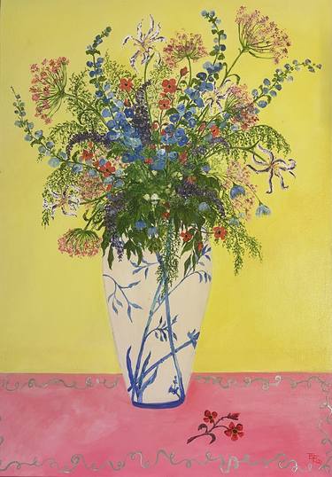 Original Floral Paintings by Liz English