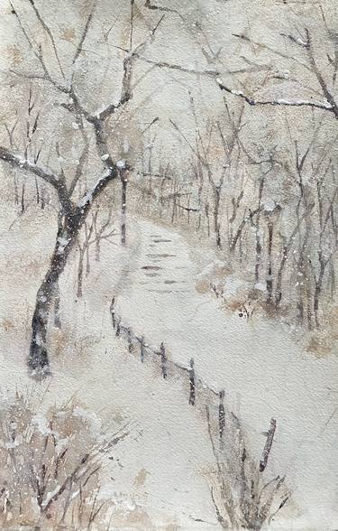 Snowy Path, Central Park thumb