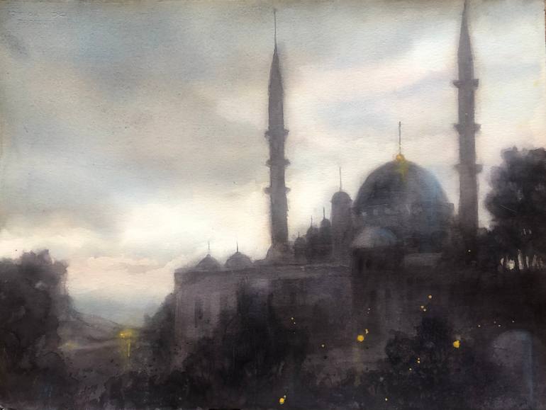 Blue Mosque paintings | Saatchi Art