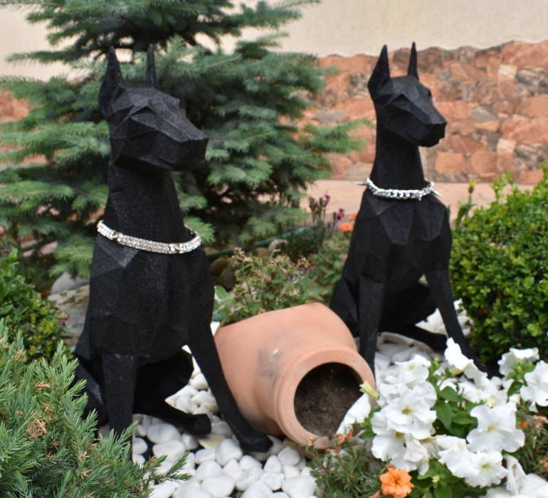 Original Art Deco Animal Sculpture by Corina Dinu