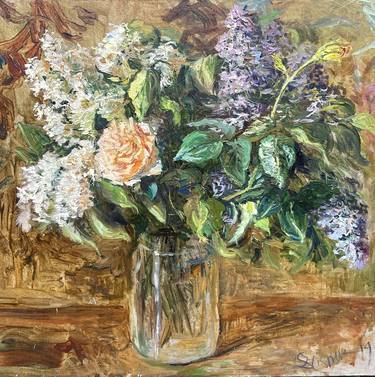 Original Impressionism Floral Paintings by Alisher Ergashev