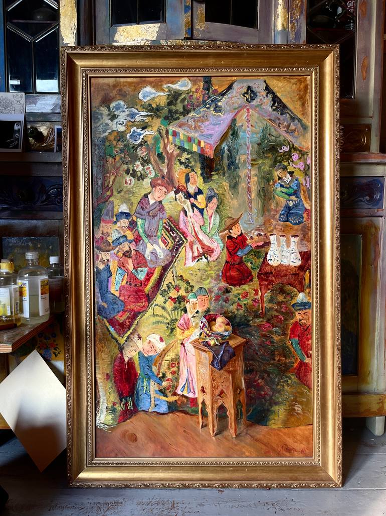 Original Impressionism Pop Culture/Celebrity Painting by Alisher Ergashev