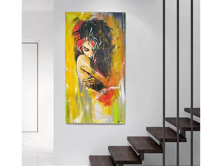 Original Contemporary Abstract Painting by Kiana Lu